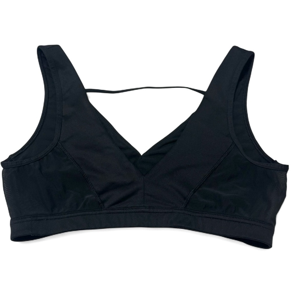 Victoria’s Secret VSX SPORT-Double V Sports Bra-Size Small – Black w/Mesh Sides